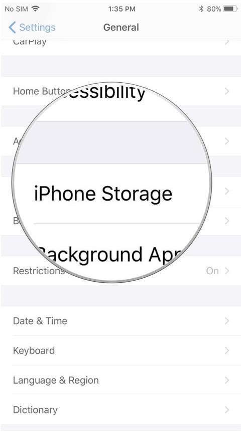 delete iphone apps from settings